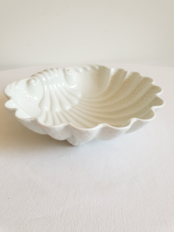 Vintage porseleinen kom in de vorm van een schelp – Limoges france, Tafelaccessoires, Porcelain (photo 2 of 5)