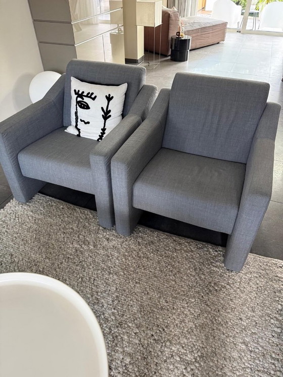 2 Grijze Stoelen Cloak – Fauteuils, Textile (photo 3 of 5)