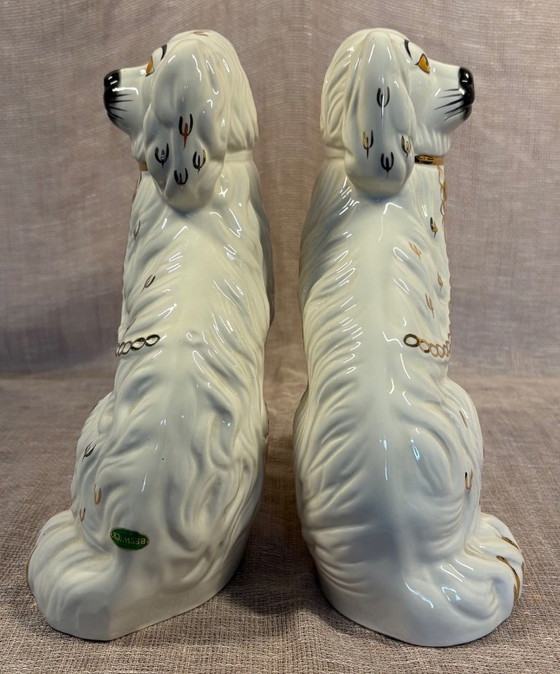 Beswick Staffordshire-spaniëls. Model 1378-3 (26 cm, Set van 2) – Decoratieve objecten, Ceramic (photo 8 of 14)