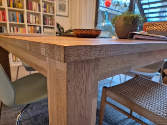 Image 1 of Solid oak dining table