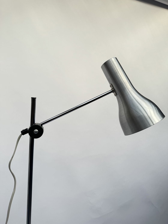 Image 1 of Minimalistische staande lamp uit het midden van de eeuw – verstelbaar ontwerp met dubbele kegel (Hala Zeist / Anvia-stijl)