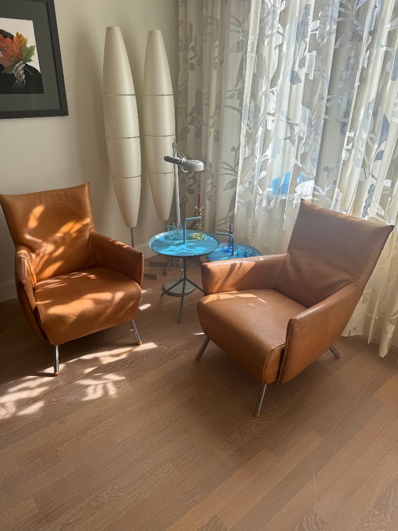 Image 1 of Label Cheo fauteuil - Gerard van den Berg - Cognac Leer