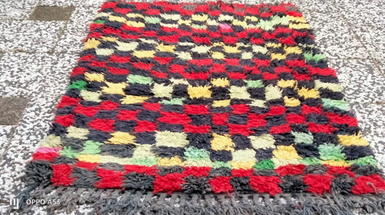 Image 1 of Alfombra de lana bereber anudada a mano 159x100cm