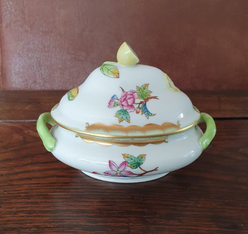 Miniterrina Herend Hungría – Reina Victoria (6017/VBO) – decoratieve objecten, Porcelain