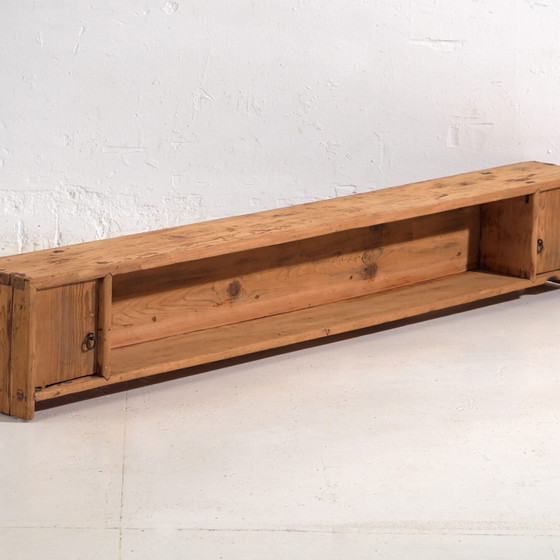 Credenza bassa antica in legno di pino – Cina, circa 1930 – Credenze, Iron (photo 4 of 40)