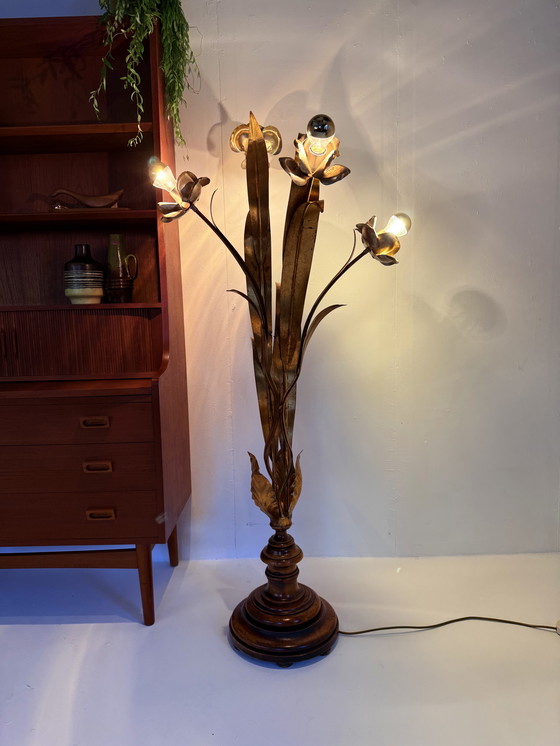 Image 1 of Vintage Hollywood Regency floor lamp, Hans Kögl '70
