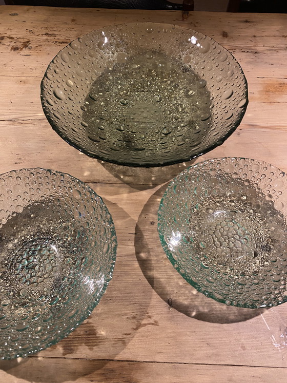 Image 1 of Pavel Panek Sklo Union druppelschalen 3 stuks 30 euro samen