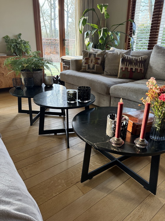 Image 1 of Runder Couchtisch aus Marmor