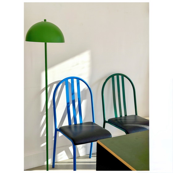 Set of 3 Dining Chairs by Robert Mallet-Stevens, Model 222, Pallucco, Italy, 1980s – Eetkamerstoelen, Metal (photo 5 of 15)