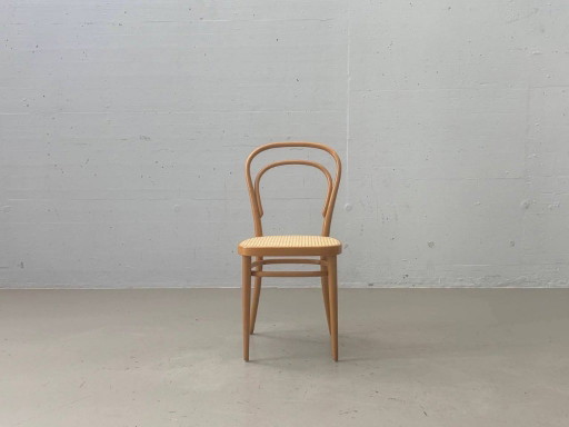 Vintage Thonet bentwood chair with Viennese caning, 1981 – kuipstoelen