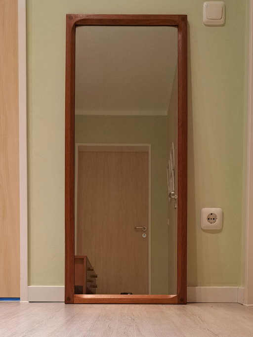 Aksel Kjersgaard Teakhouten spiegel nr. 165 – Deens Mid-Century Modern, jaren 60