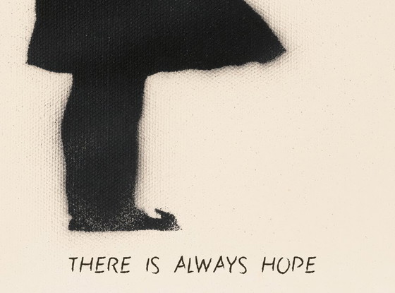 Image 1 of Girl with Balloon - Banksy 2002 - Poster 50 × 70 cm