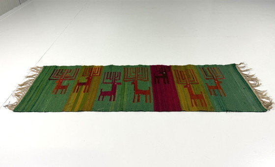 Wollen Kelim Wandkleed Polen 1970's – Wanddecoratie, Wool (photo 4 of 5)