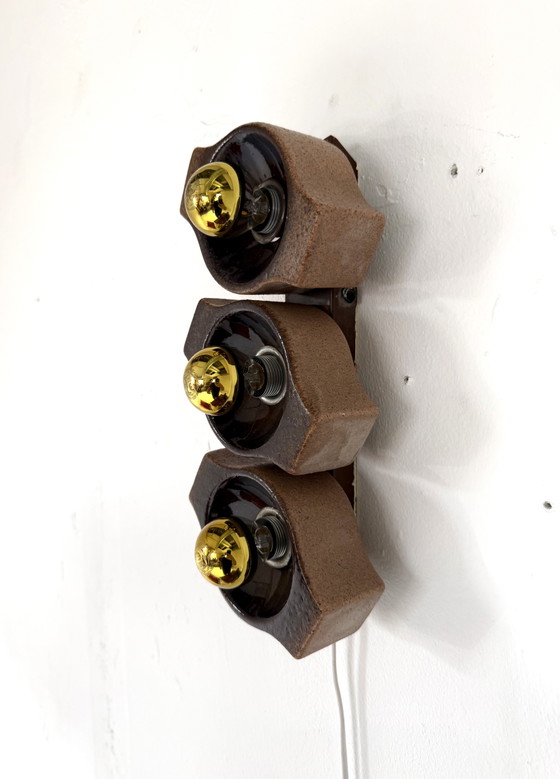 Vintage Ceramic Wall Lamp, Leola Leuchten ‘70s – Wall lights, Metal (photo 5 of 12)
