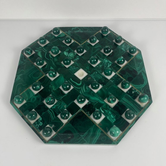 Image 1 of Gioco solitario ottagonale in malachite, 1950/70