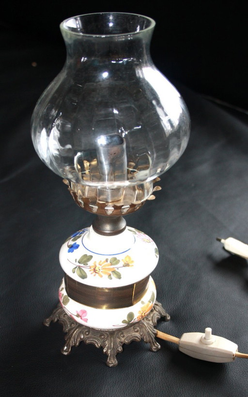 Vintage tafellamp in antieke stijl – 30 cm hoog – decoratief & functioneel