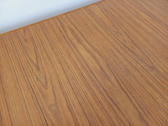 Image 1 of Rectangular dining table in vintage Scandinavian style, made of teak and melamine, from the 1950s and 60s.