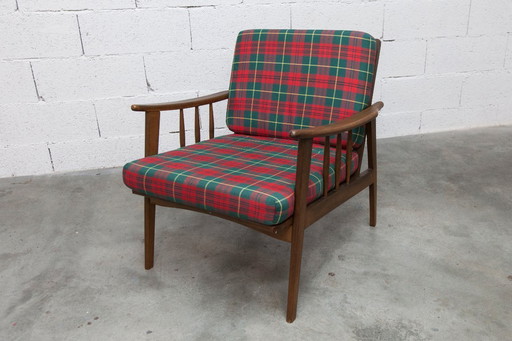 Scottish teak Scandinavian armchair, demountable