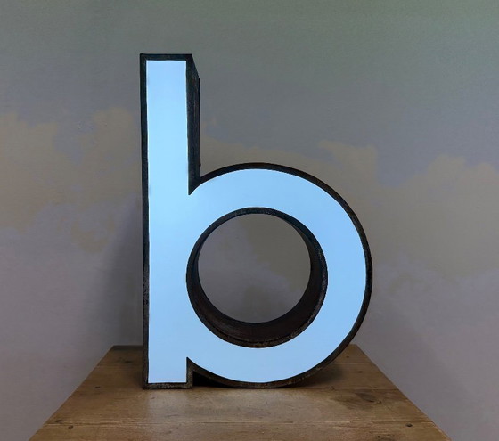 Image 1 of Vintage Illuminated Advertising Letter B , 1960s