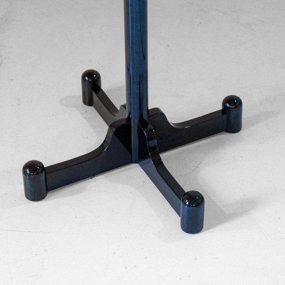 Image 1 of 1x Italienische Moderne Garderobe aus dunkelgrün glasiertem Holz aus den 1970er Jahren