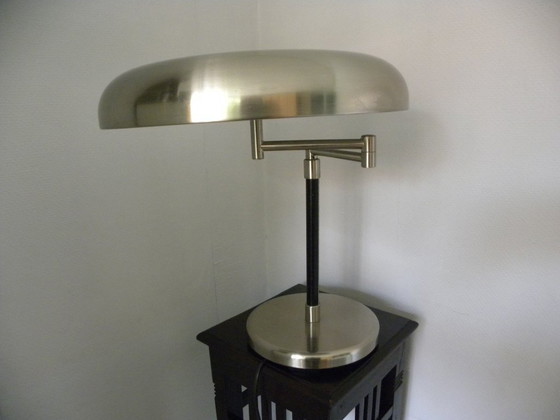 Lampada da tavolo/scrivania IKEA Grimso in acciaio spazzolato e pelle – Lampade da tavolo, rvs (photo 3 of 12)
