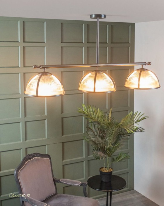 Image 1 of 3 Light Bespoke Pendant with Glass Shades