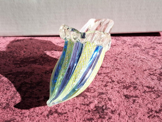 Multicolor filigree blown glass shoe from Murano, 14.5 cm, Decorative Objects, Blue (photo 3 of 10)