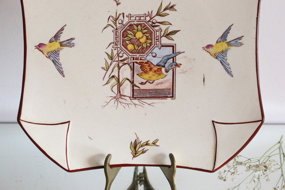 Image 1 of Achthoekig bord, Lunéville