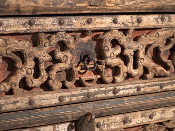 Consola china antigua con calados tallados – China, c. 1900 – Wood (photo 11 of 40)
