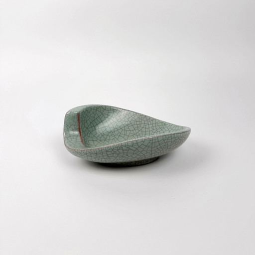 Mid Century Céramique Coupe / Cendrier Friedegart Glatzle Karlsruher Majolika années 50