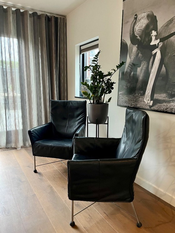 Image 1 of Montis: sillón Charlie de cuero negro - Gerard van den Berg