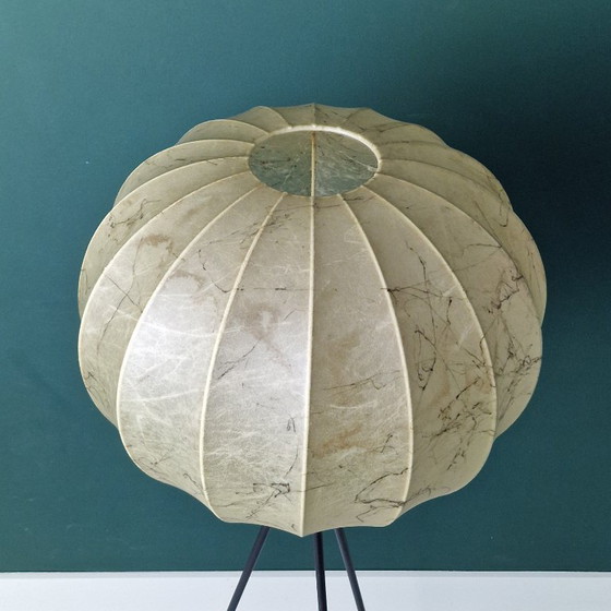 Image 1 of Lampadaire vintage en forme de cocon de Goldkant Leuchten – Allemagne, années 1960/70