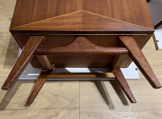 Image 1 of 2x Mid Century Nachttisch Teak