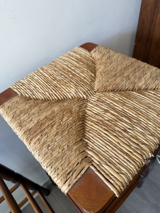 Tabourets de bar style années 50 – Wood, Wicker (photo 3 of 8)