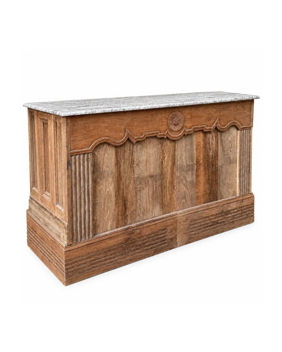 Counter old oak (60 x 155 x 92 cm) – Sideboard, Marble (photo 2 of 5)