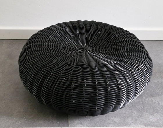 Image 1 of Ikea Hocker ("meditatiepoef") Ottman zwart 1990's