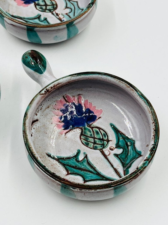 Image 1 of Set of 4 Vallauris Chardon Ramekins by Étienne Daniel