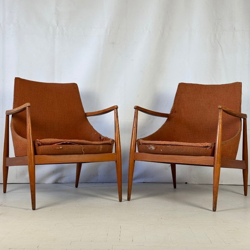 Heczendorfer László Low-Back Armchair – Hungarian Mid-Century Design, 1960s