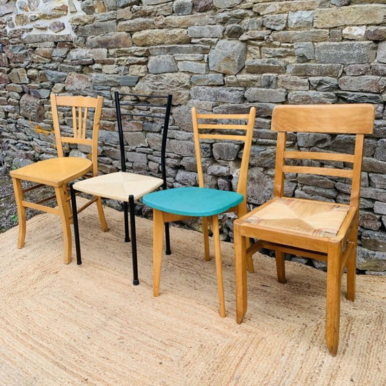 Image 1 of Satz von 4 ungleichen Stühlen