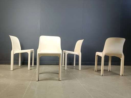 Set of 4 Selene Dining Chairs by Vico Magistretti for Artemide, 1970s
