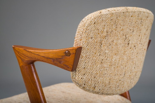 Mid-Century Modern Teak Model 42 Stuhl von Kai Kristiansen für Schou Andersen, 1960er Jahre