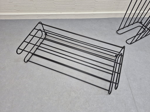 Porte-chaussures/porte-manteaux vintage IKEA en fil d'acier. Prix unitaire :