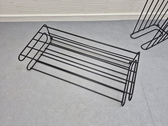Image 1 of Vintage IKEA Van schoenenrek/kapstok draadstaal. Per stuk: