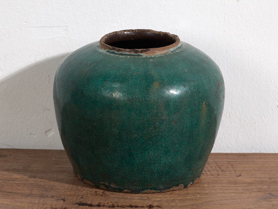 Antieke groene vaas (ca.1820) #31 – Vazen, Ceramic (photo 26 of 28)