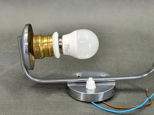 Tsjechische art-deco wandlamp van opaalglas, jaren 1930