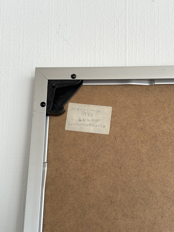 Image 1 of Watercolor "Madrilena" By P.K. 1988