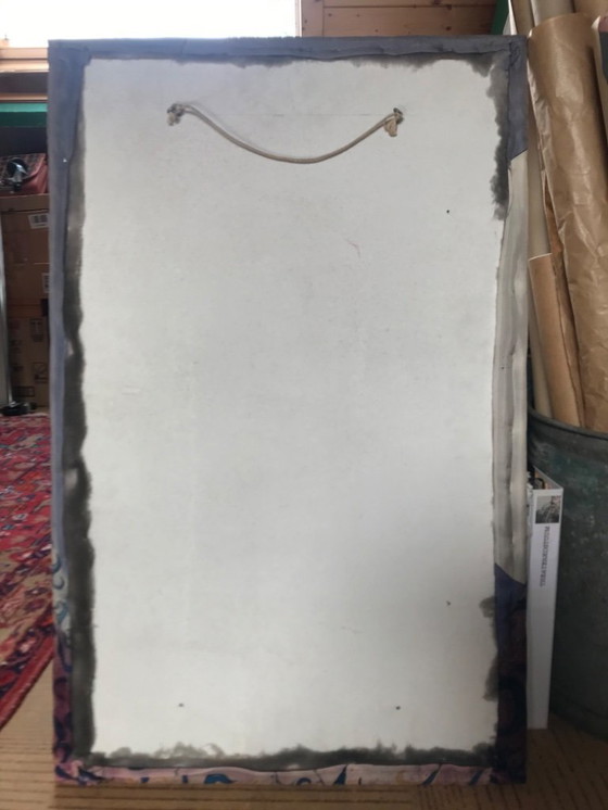 Image 1 of dipinto romantico da favola vintage degli anni '70 su seta