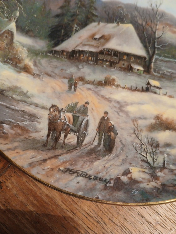 Image 1 of La capilla en el camino, paisajes navideños de 1989