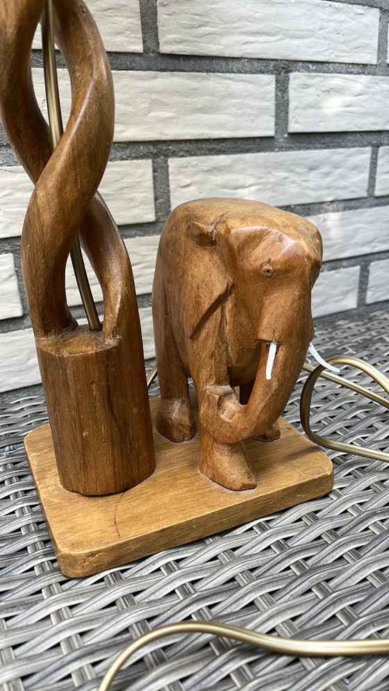 Image 1 of Vintage table lamp with elephant