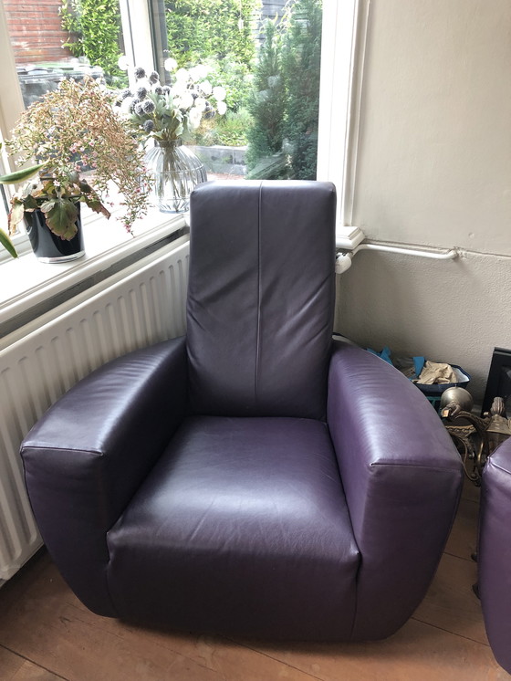 Image 1 of Gerard van den Berg label Longa fauteuils met hockers